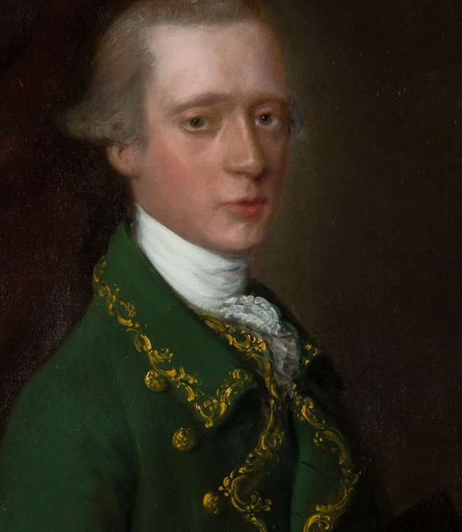 THOMAS GAINSBOROUGH R.A. (BRITISH 1717-1788) HALF-LENGTH PORTRAIT OF JOHN CAMPBELL, VISCOUNT GLENORCHY (1738-1771) 
